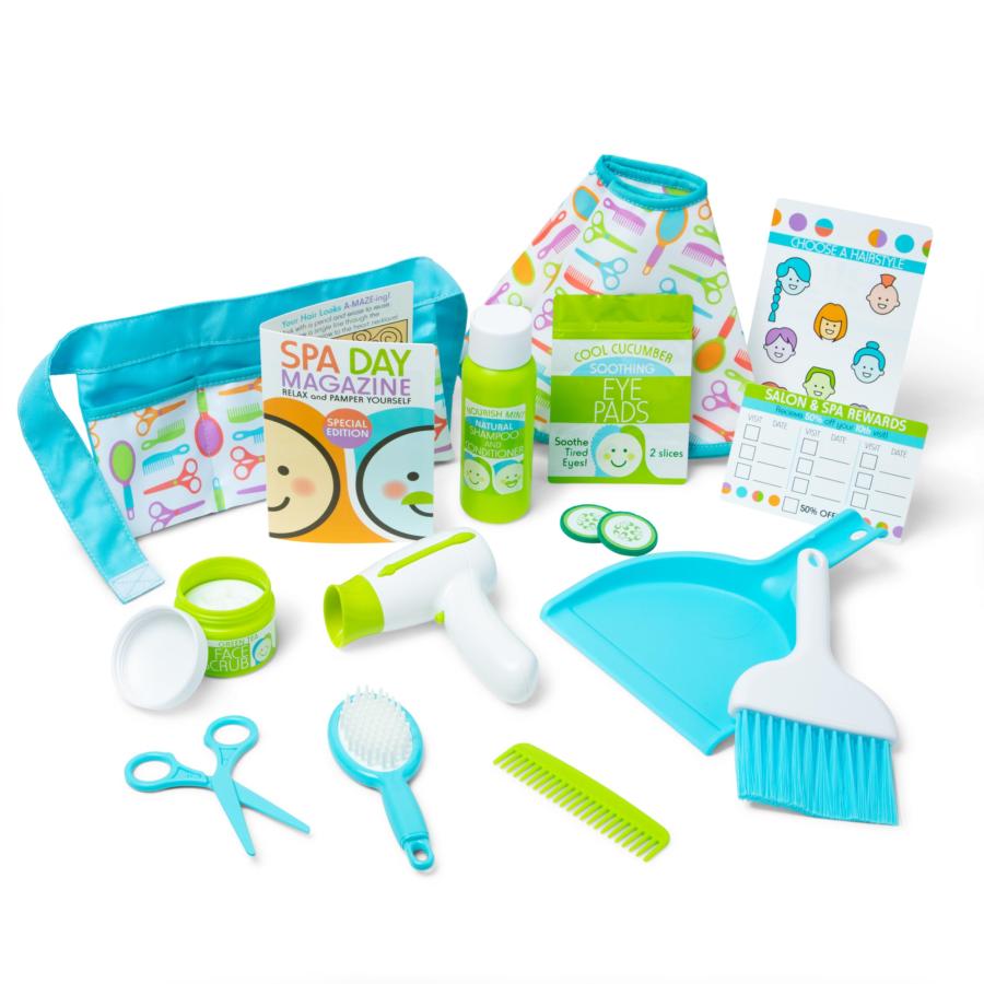 Melissa ＆ Doug Love Your Look - Salon ＆ Spa Play Set, 16pieces of pretend salon and spa toy productsの画像