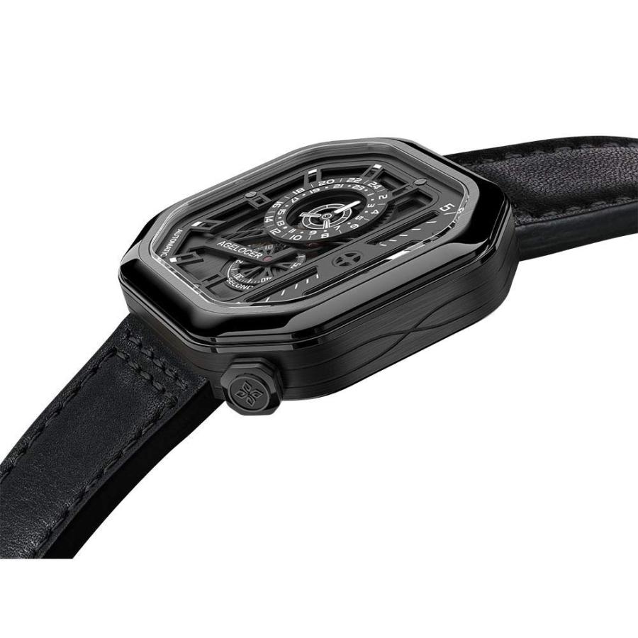 AGELOCER Men's Watch Mechanical Stainless Steel Mechanical Square Luxury Analog Luminous Watch (RI:5802J1)の画像