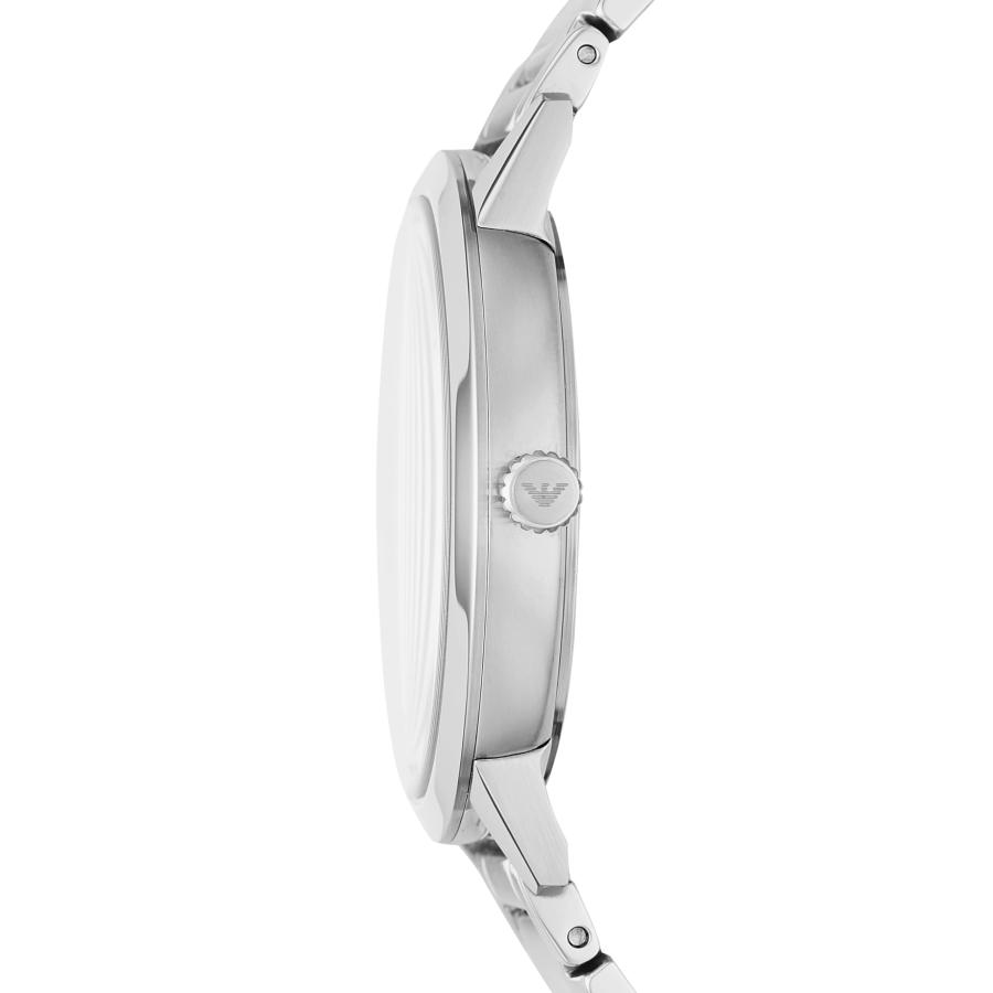 Emporio Armani AR11311 メンズ 43mm ブルーサンレイダイヤル 曜日表示 ステンレスブレスレット クォーツの画像