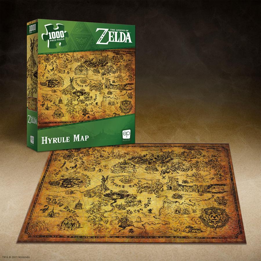 USAOPOLY ゼルダの伝説 ハイラルマップ 1000ピース ジグソーパズル 