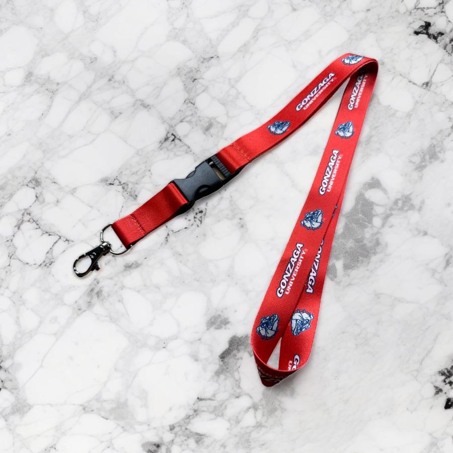 Desert Cactus Gonzaga University Bulldogs GU Zags Car Keys ID Badge Holder Lanyard Keychain Detachable Breakaway Snap Buckle (Red)_3
