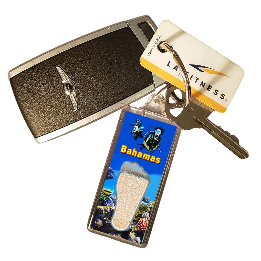 FootWhere Bahamas お土産 キーホルダー アメリカ製, Bh105 - 灯台。, Smallの画像