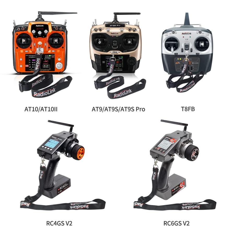 Eighteenup 2個 調節可能な長さストラップランヤード RC4GS V2/RC6GS V2/AT9S Pro/AT10II/T8FB ネックスリングベルト RC送信機フックマウントキーチェーンランヤの画像