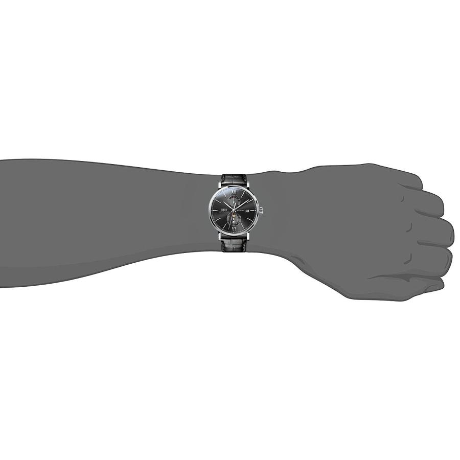 LOBINNI Men's Stainless Steel Mechanical Automatic Luxury Calendar Luxury Analog Watch (Silver-Black-L)の画像