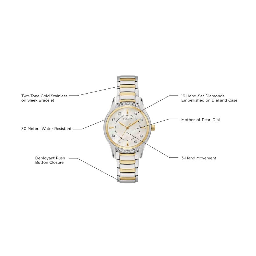 [Bulova] ドレスウォッチ クラシック 98R288 ツートンカラーの画像