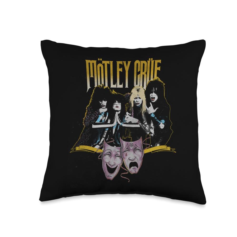 M〓tley Cr〓e Theatre Vintage Throw Pillow