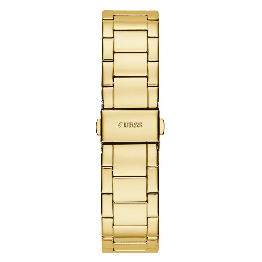 GUESS ムーンライト GW0320L2 レディース腕時計 36mm ゴールドステンレス シリコンストラップ クリスタルアクセント サブダイヤルの画像