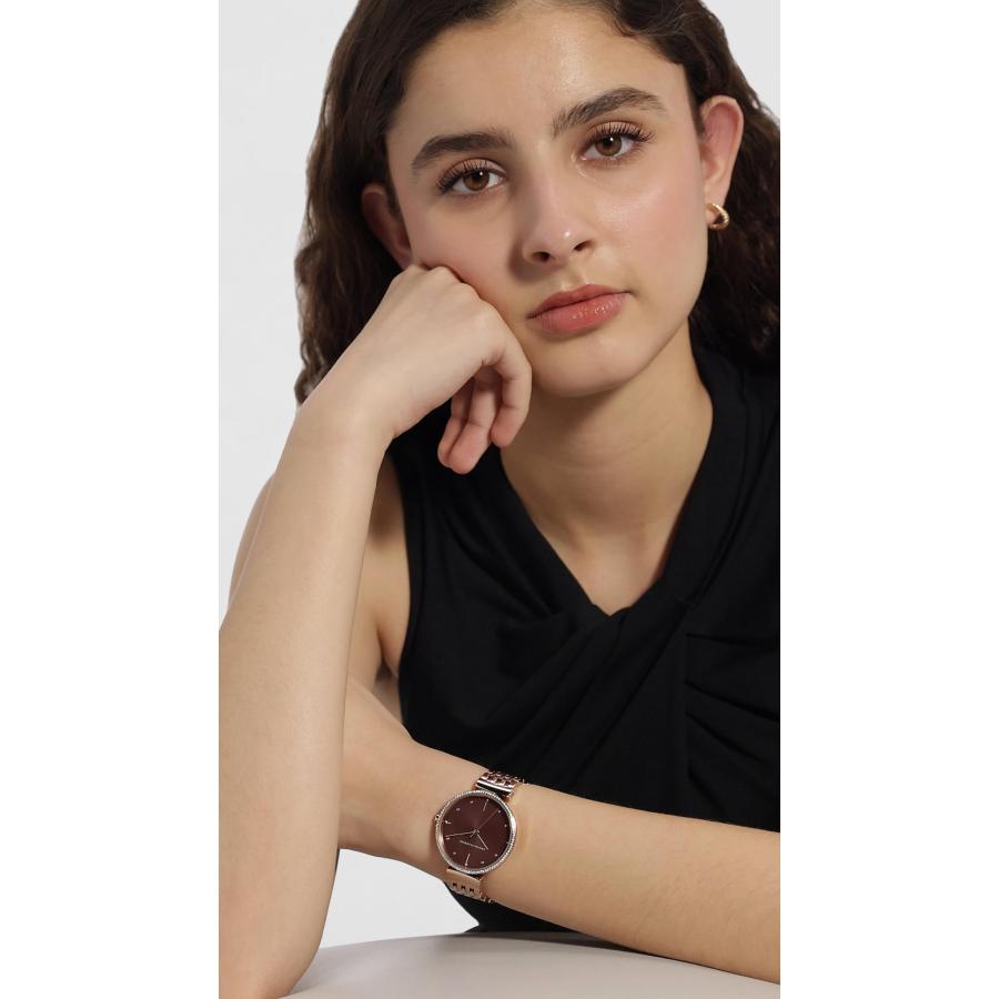 Armani Exchange ローズゴールドアナログ腕時計 AX5912, ゴールド, ブレスレットの画像