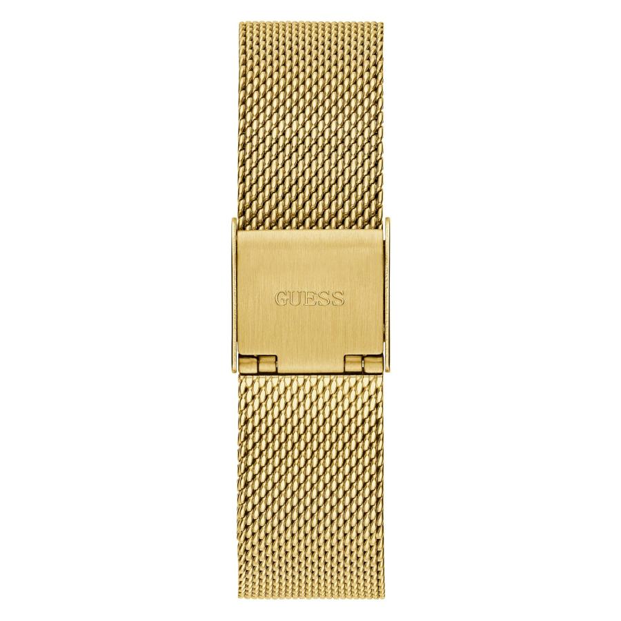 GUESS Women's Quartz Watch with Stainless Steel Strap, Gold, 15 (Model: GW0354L2)の画像