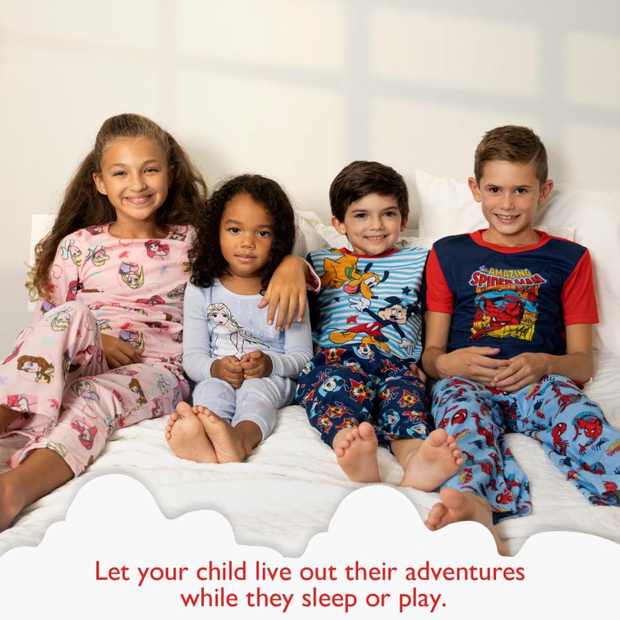 Marvel Boys' Spider-Man 2-Piece Snug-Fit Cotton Pajama Set， SPIDER COSTUME， 4_2