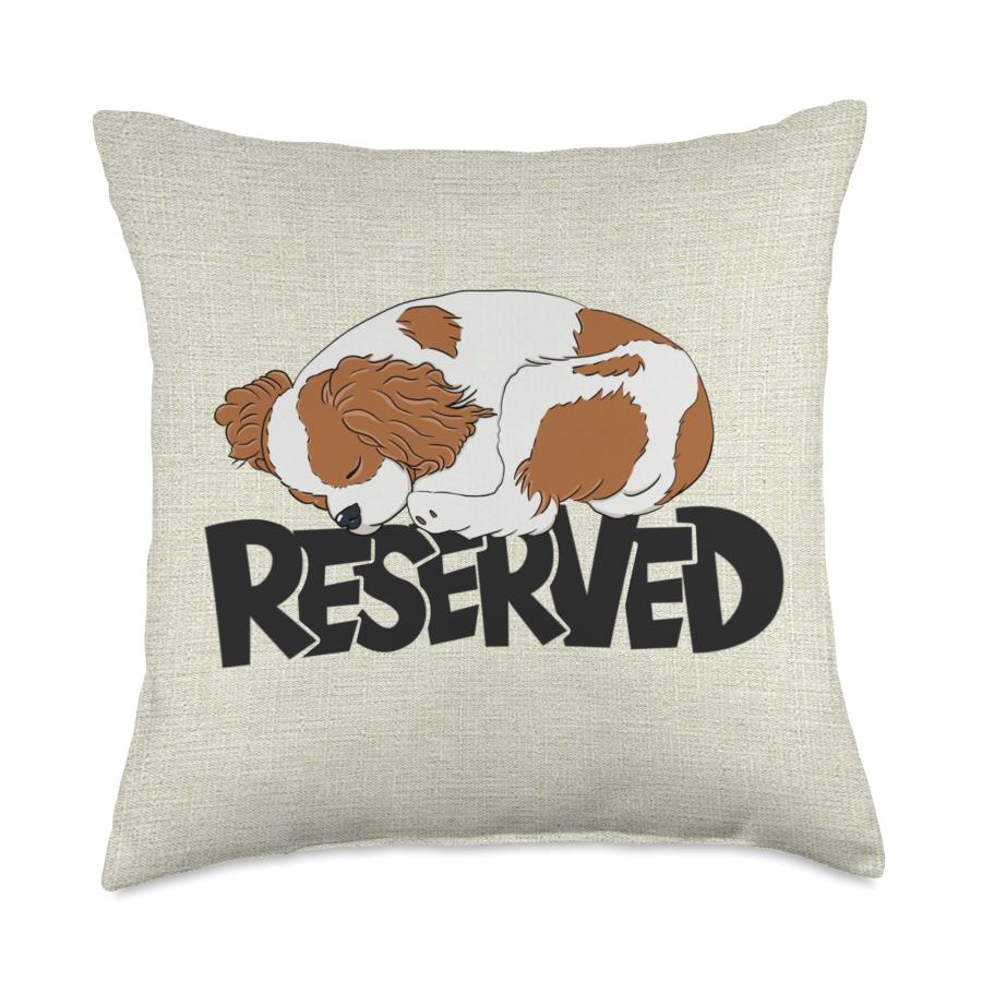 Reserved Cavalier King Charles Spaniel Couch Home Decoration Throw Pillow