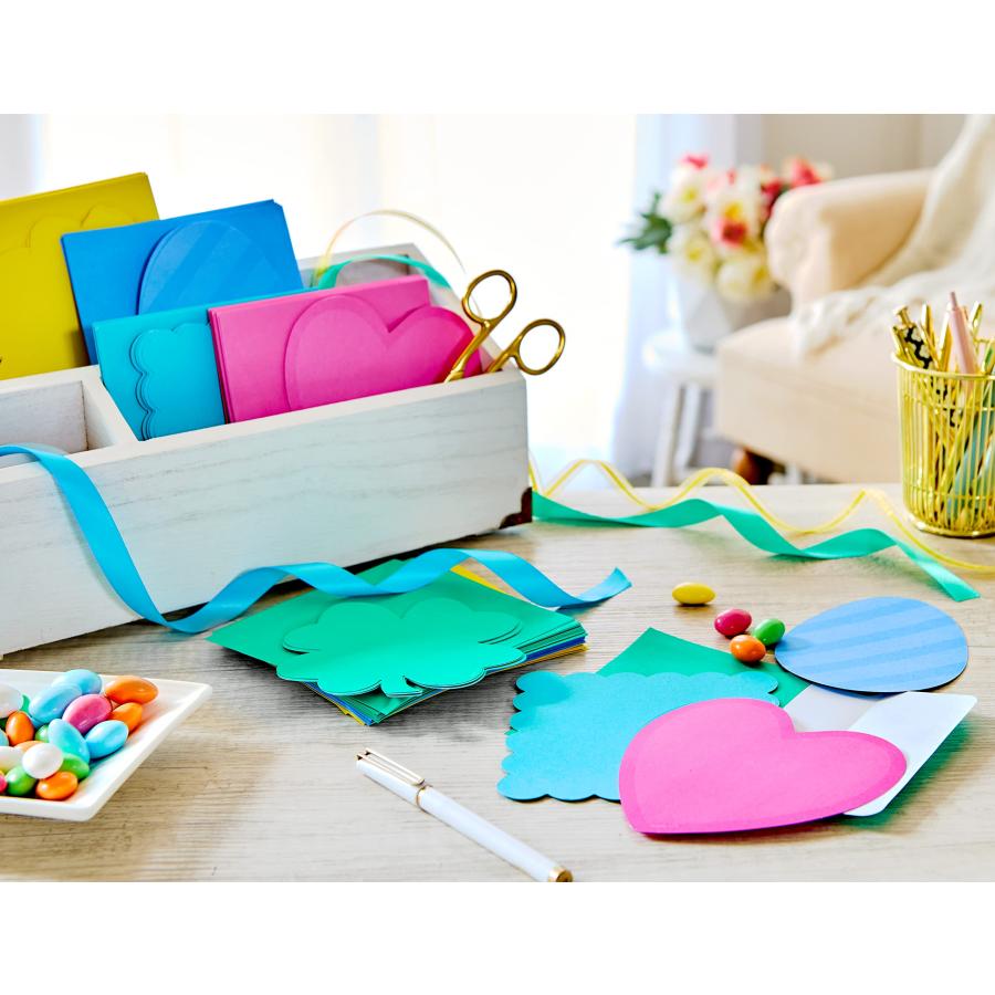 American Greetings Single Panel Blank Cards with Envelopes， Spring Shapes ＆ Colors (100-Count)_6