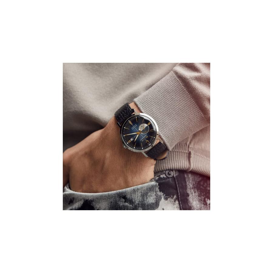 Bulova ヴィンテージ エアロジェット 41mm 自動巻き 4針 24時間表示 オープンアパーチャー カレンダー 夜光 メンズ腕時計の画像