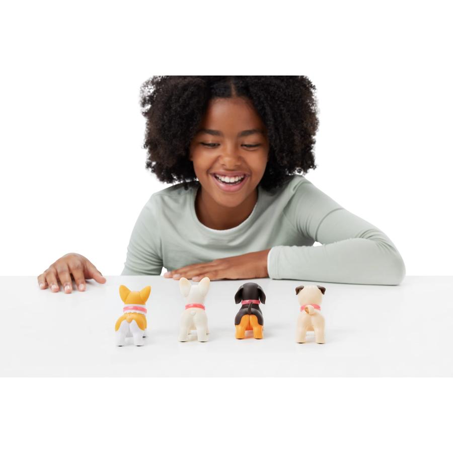 Pets Alive Booty Shakin' Pups (Frenchie ＆ Dachshund) by ZURU 2 Pack Interactive Mini Dog Toys That Walk， Waggle， and Booty Shake， Electronic Puppy To_4