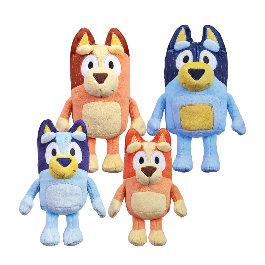 Bluey ヒーラーファミリー ぬいぐるみ 4体セット 約18-20cm ブルーイ