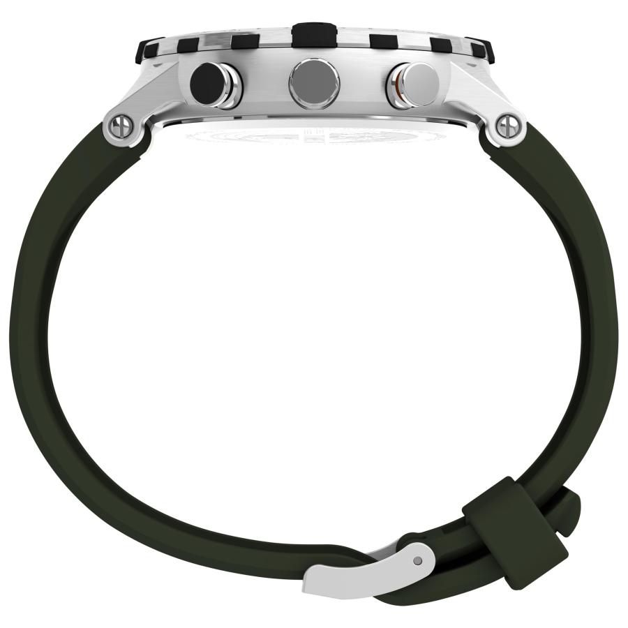 Timex Expedition Tide-Temp-Compass TW2V22300VQ 45mm タイドトラッカー 気温・水温計 アナログコンパス グレー・オレンジ シリコンストラップの画像