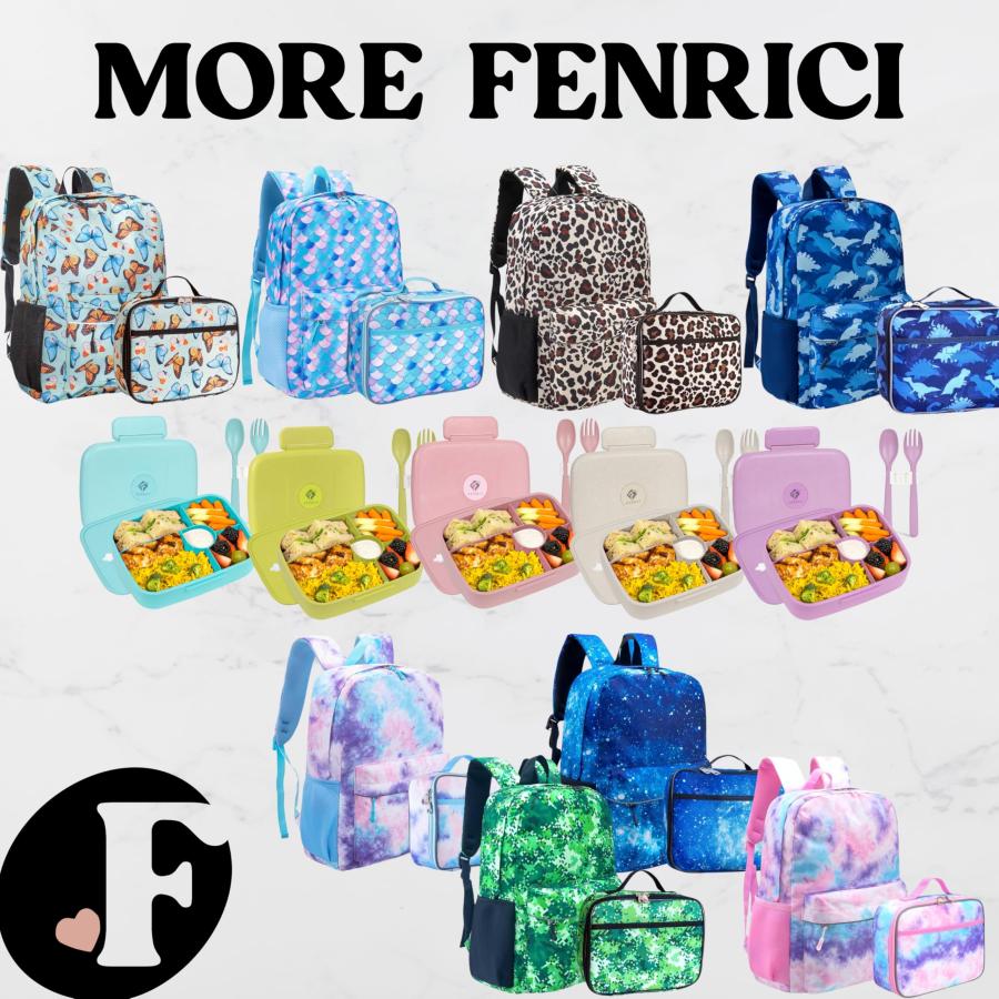 Fenrici キッズバックパック 女の子 男の子 キッズブックバッグ パッド入りラップトップコンパートメント付き 耐久性 大容量 17インチ, グリーンバタフライ。, 2の画像