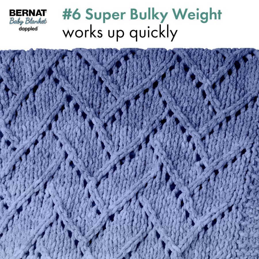 Bernat ベビーブランケット まだらのクロッカスの妖精糸 - 300g/10.5オンス2パック - ポリエステル - 6スーパーバルキー - 220ヤード - 編み物/かぎ針編み_3