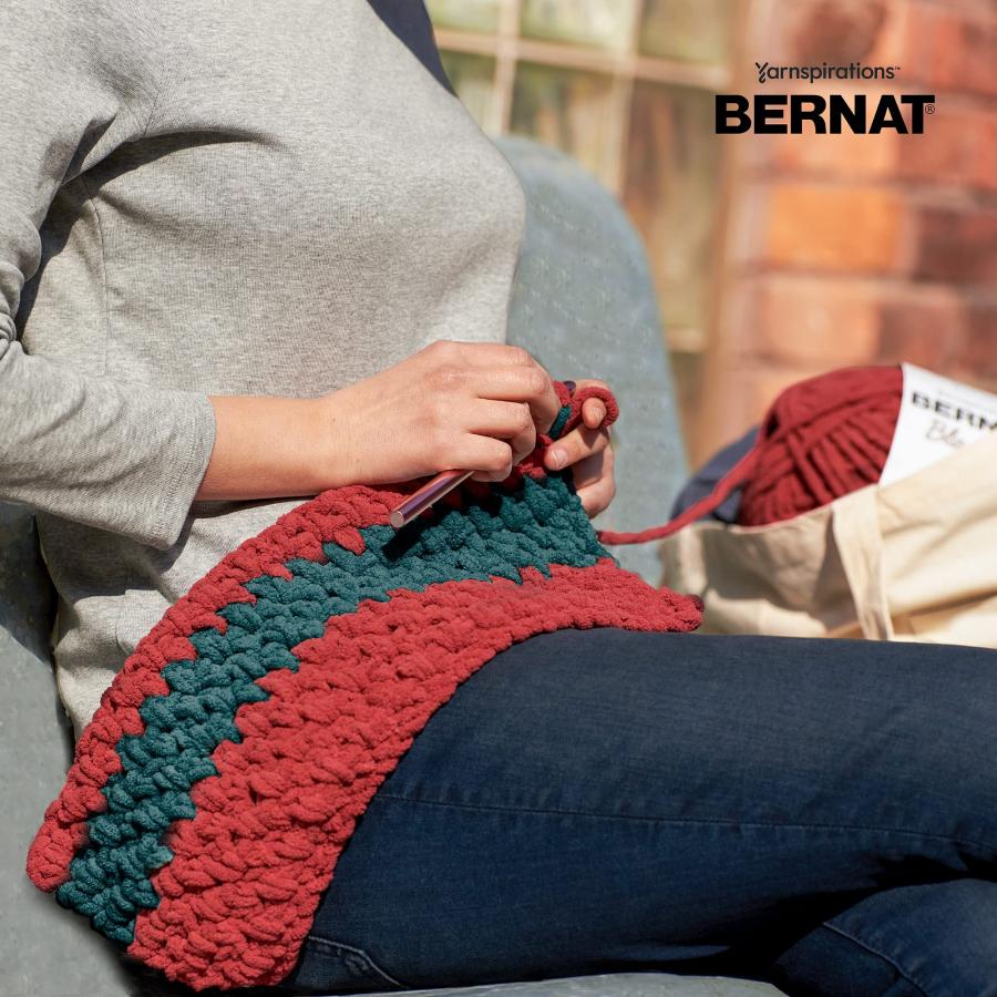 Bernat シェニール毛糸 ウォータースライド 超極太 2玉セット 計600g 約201m_3