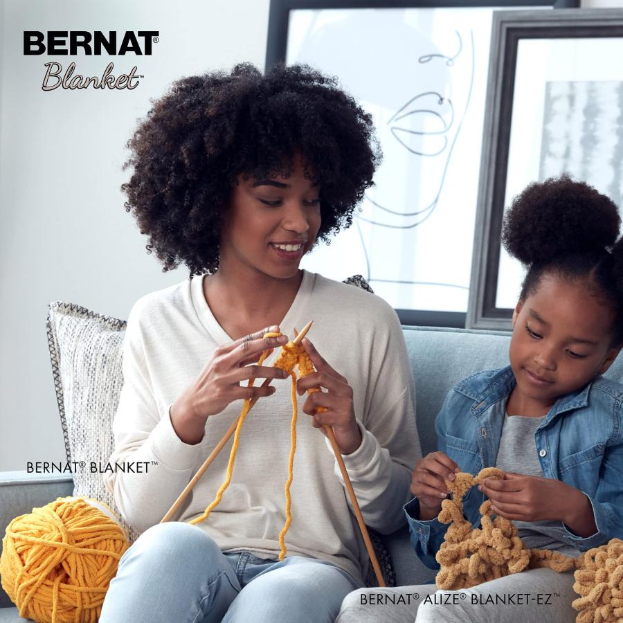 Bernat Blanket ネイビー糸 - 150g/5.3オンス 3パック - ポリエステル - 6 スーパーバルキー - 108ヤード - ニット/かぎ針編み_3