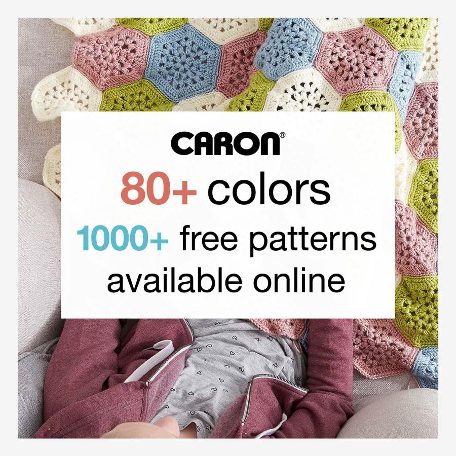 Caron One Pound アクリル毛糸 2玉セット 各454g ワーステッド エスプレッソ 編み物・かぎ針編み用_4