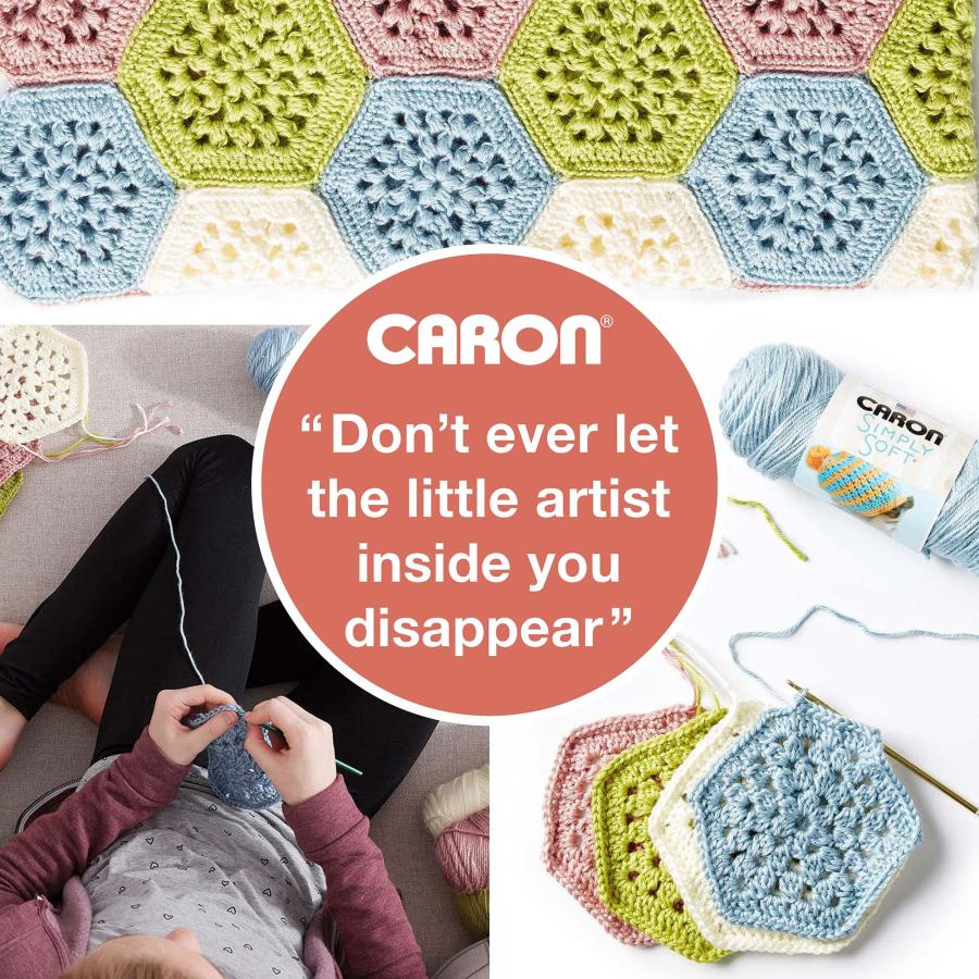 Caron One Pound アクリル毛糸 2玉セット 各454g ワーステッド エスプレッソ 編み物・かぎ針編み用_5