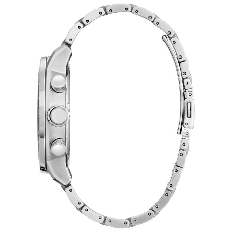 CITIZEN エコドライブ Brycen クロノグラフ CA0851-56X グリーンダイヤル タキメーター 夜光針 100M防水の画像