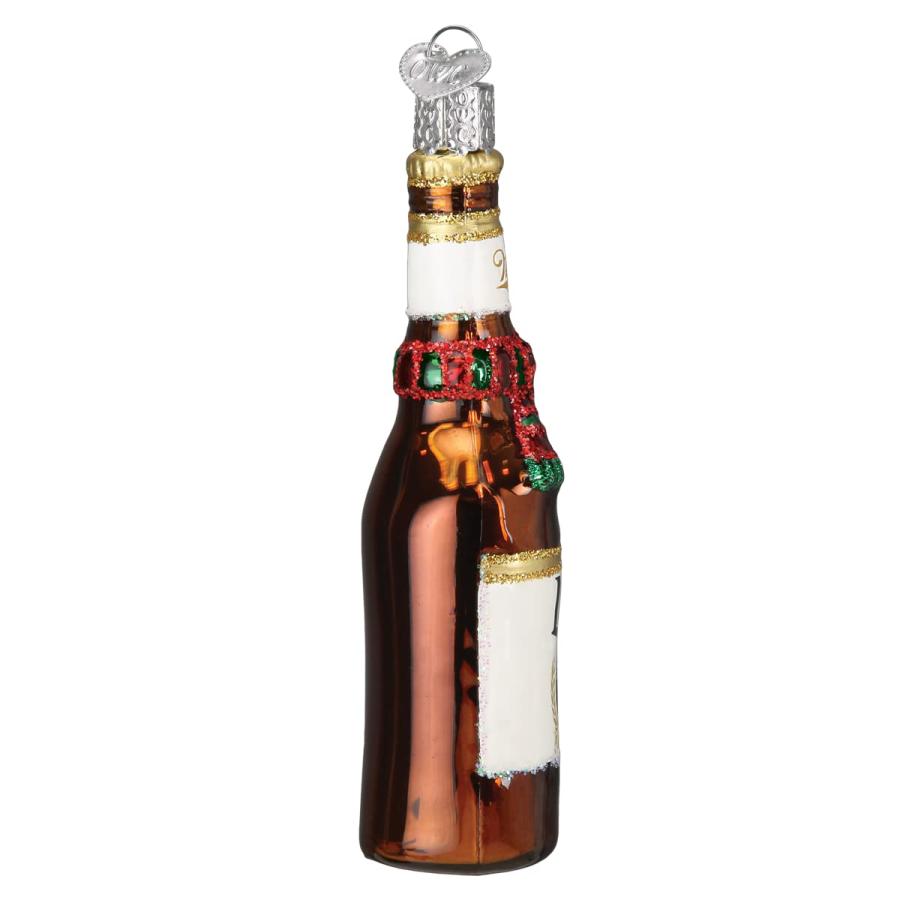 Old World Christmas Holiday Miller Liteボトルガラス吹きオーナメント クリスマスツリー用_2