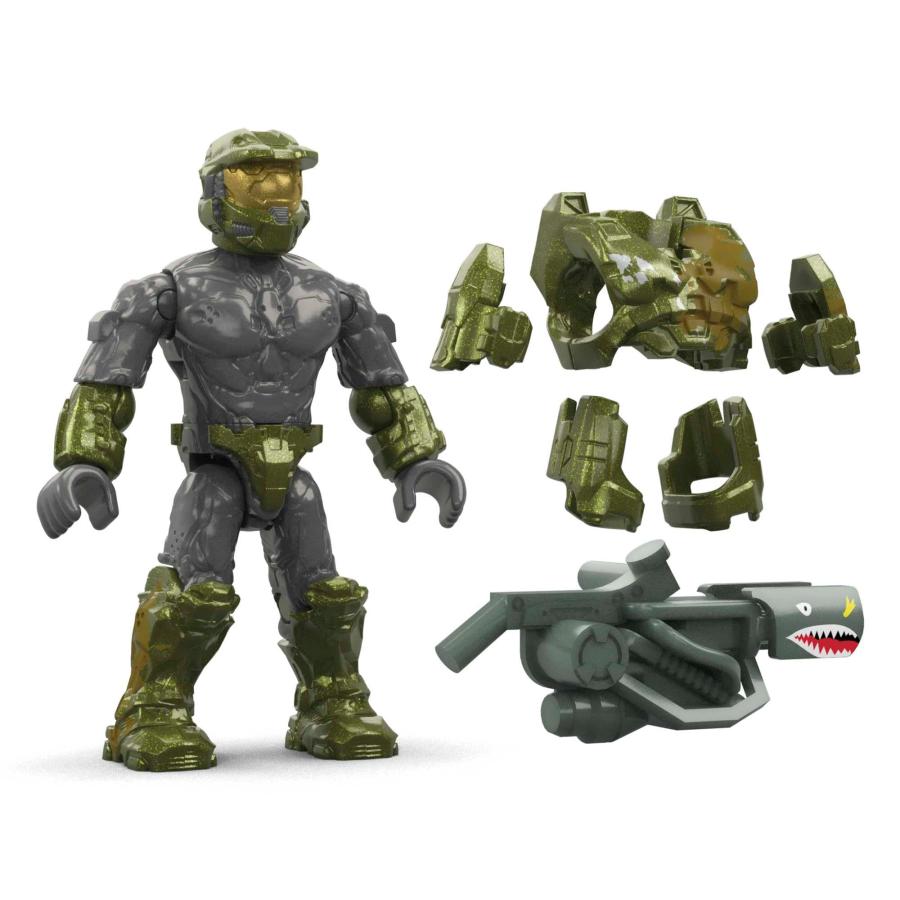MEGA Halo Infinite Toys Building Set for Kids, Floodgate Firefight with 634 Pieces, 4 Poseable Micro Action Figures and Accessories, Gift Ideas