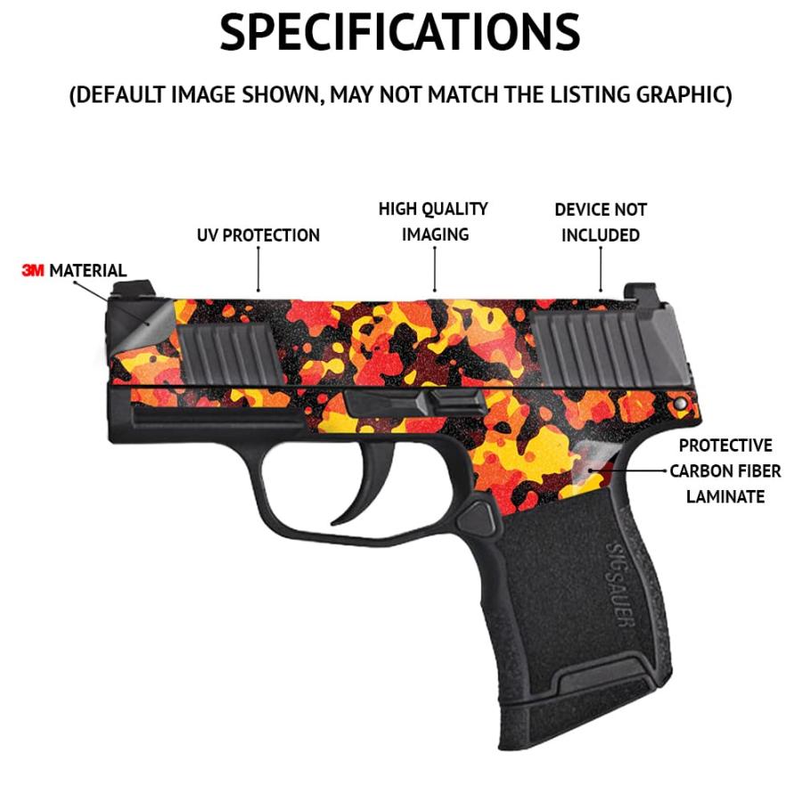 MightySkins Glossy Glitter Skin Compatible with Smith ＆ Wesson M＆P Bodyguard 380 (Green or No Laser) - Dominican Flag | Protective, Durable High-Gloの画像