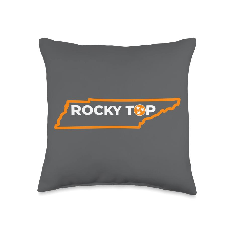 Rocky Top Tennessee Rocky Top TN Volunteer State Vintage Throw Pillow