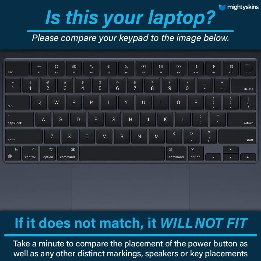 MightySkins Apple MacBook Air 13.6" M2 (2022) 用カーボン調スキン「Acid Hex」保護デカールラップ 着脱簡単の画像