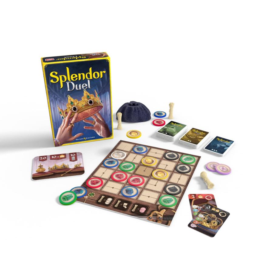 Splendor Duel Board Game - Two-Player Strategy Game for Intense Gem Collecting Battles - Fun Family Game for Kids and Adults, Ages 10+, 2 Players, 30