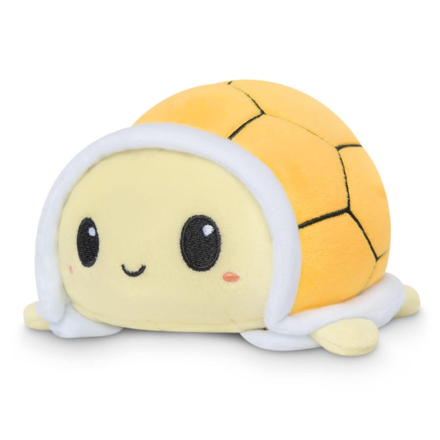TeeTurtle - The Original Reversible Turtle Plushie - Cute Sensory Fidget Stuffed Animals That Show Your Mood- Lemons + Flowersの画像