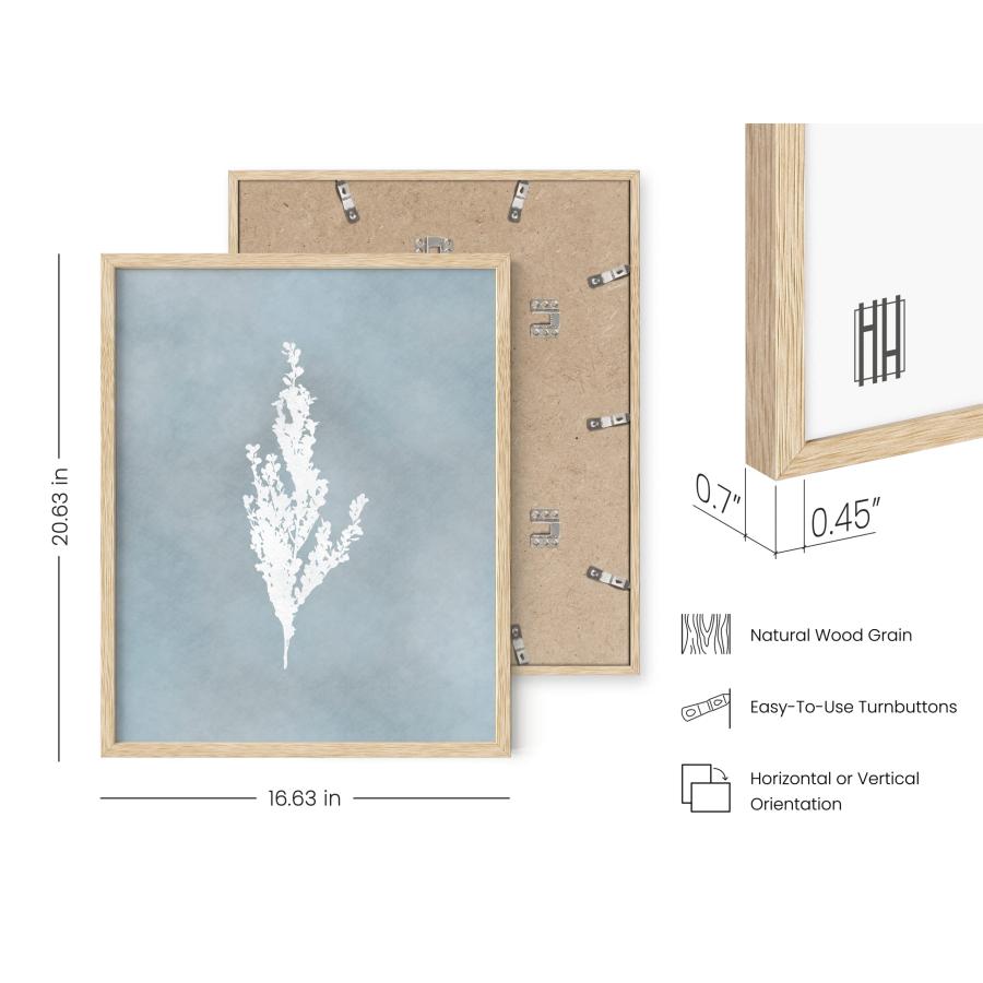 HAUS AND HUES フローラルウォールアート - 4枚セット 植物ポスター 壁用 ヴィンテージボタニカルプリント 部屋用花の絵 美しいヴィンテージアートプリント フラ_1