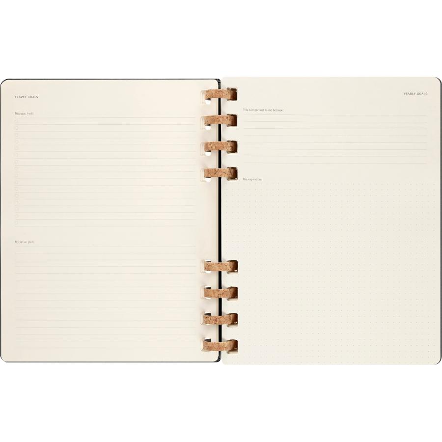 Moleskine 2024 Spiral Academic Planner, 12M, Extra Large, Black, Hard Cover (7.5 x 10)の画像