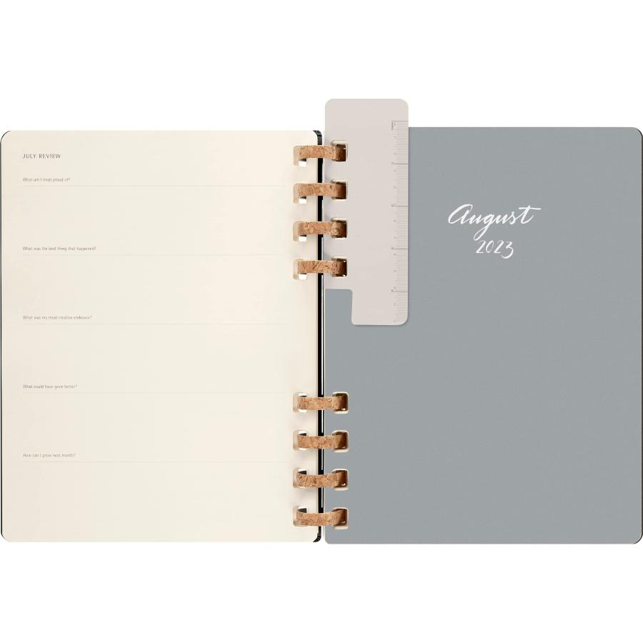 Moleskine 2024 Spiral Academic Planner, 12M, Extra Large, Black, Hard Cover (7.5 x 10)の画像