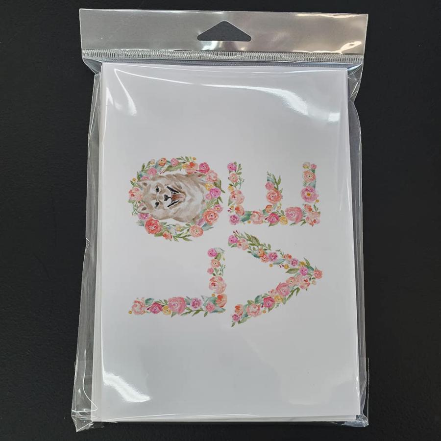 Caroline's Treasures WDK4499GCA7P Shiba Inu #4 Love Greeting Cards and Envelopes Pack of 8 Blank Cards with Envelopes Whimsical A7 Size 5x7 Blank Note_2