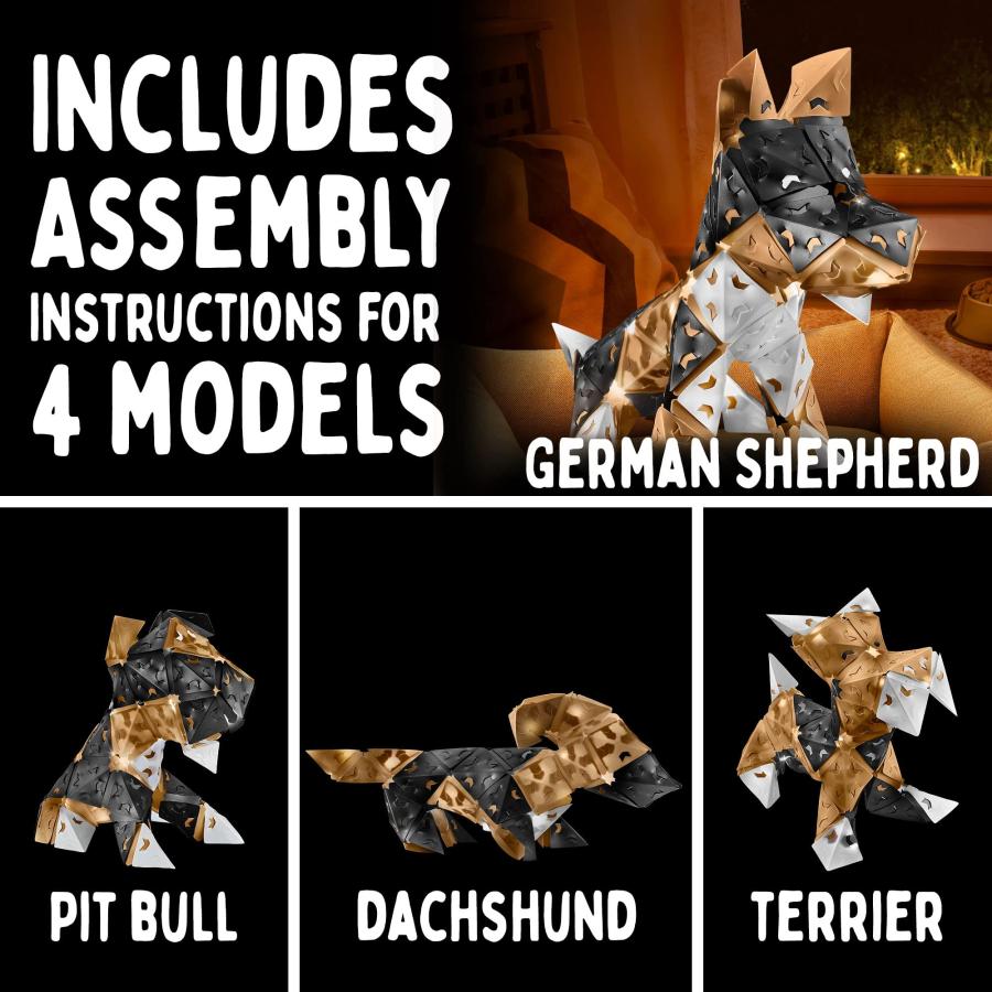 Thames ＆ Kosmos Creatto Puppy Pals ライトアップ3D謎合わせ一揃いの道具 | 自分自身だけのともし火手工芸品を作るCreatto謎合わせ平和条約付き添い人 | DIYアクティビティキット＆LEDラ