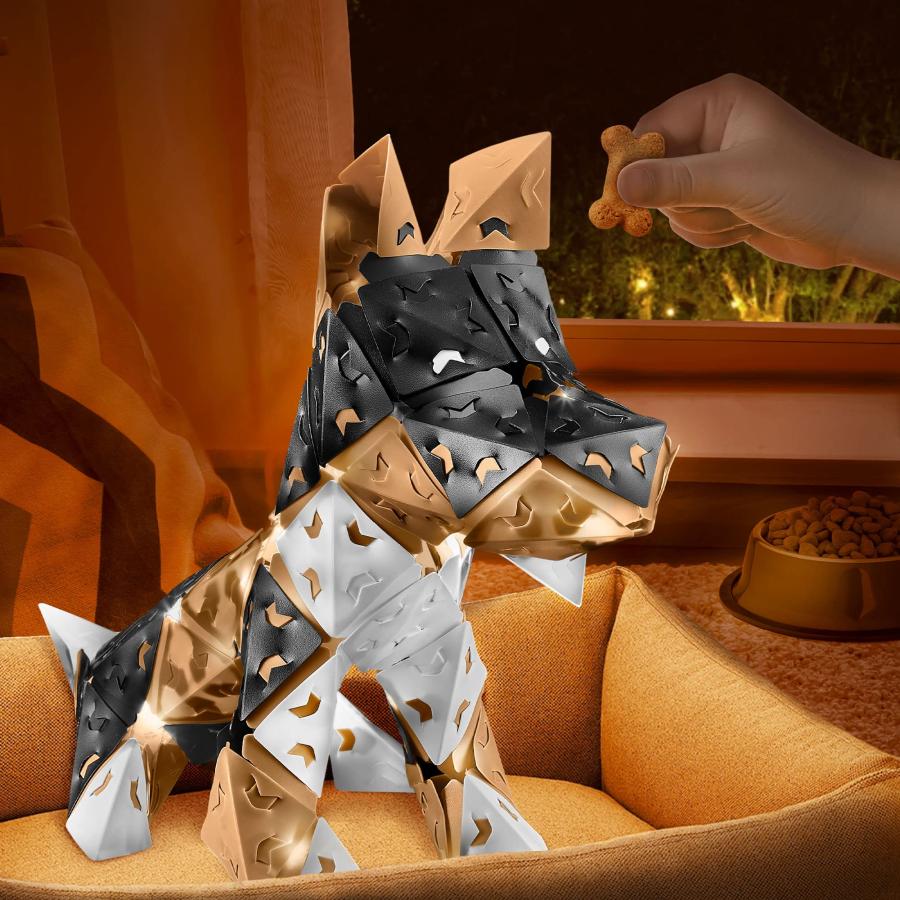 Thames ＆ Kosmos Creatto Puppy Pals ライトアップ3D謎合わせ一揃いの道具 | 自分自身だけのともし火手工芸品を作るCreatto謎合わせ平和条約付き添い人 | DIYアクティビティキット＆LEDラ
