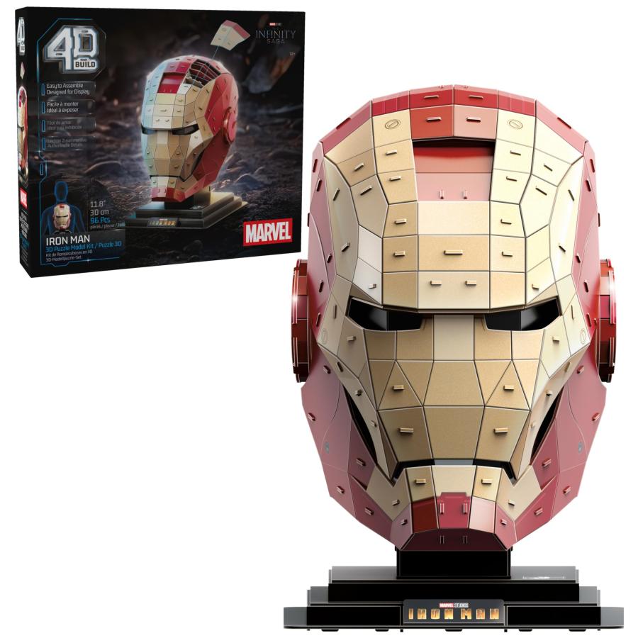4D Build マーベル アイアンマン ヘルメット 3Dパズル 96ピース