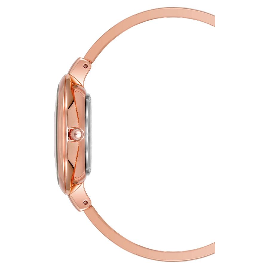 Anne Klein レディースバングルウォッチとブレスレットセット, ローズゴールド, 真珠の画像