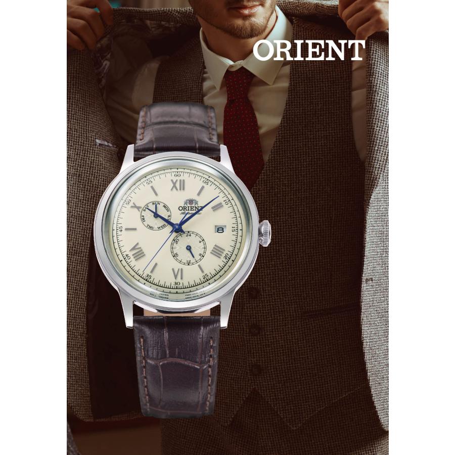 [オリエント]ORIENT Bambino バンビーノ 自動巻き腕時計 機械式 オートマティック 国内メーカー保証付 RN-AK0701S メンズ ホワイト シルバーの画像