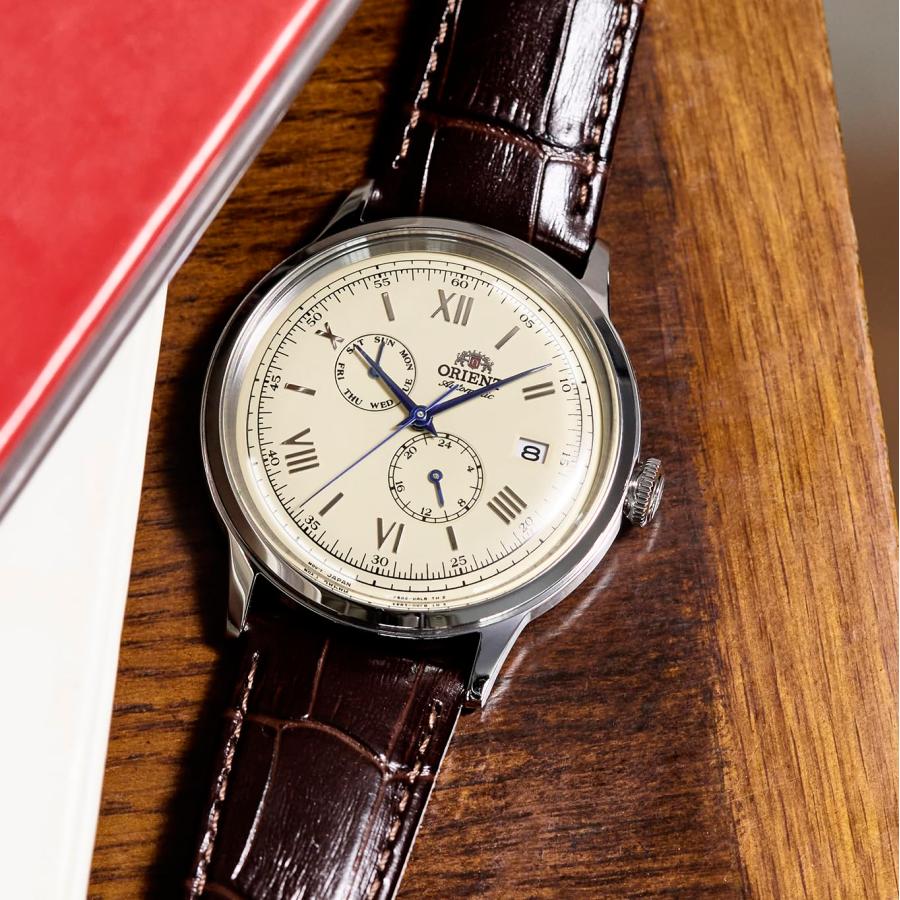 [オリエント]ORIENT Bambino バンビーノ 自動巻き腕時計 機械式 オートマティック 国内メーカー保証付 RN-AK0702Y メンズ アイボリーの画像