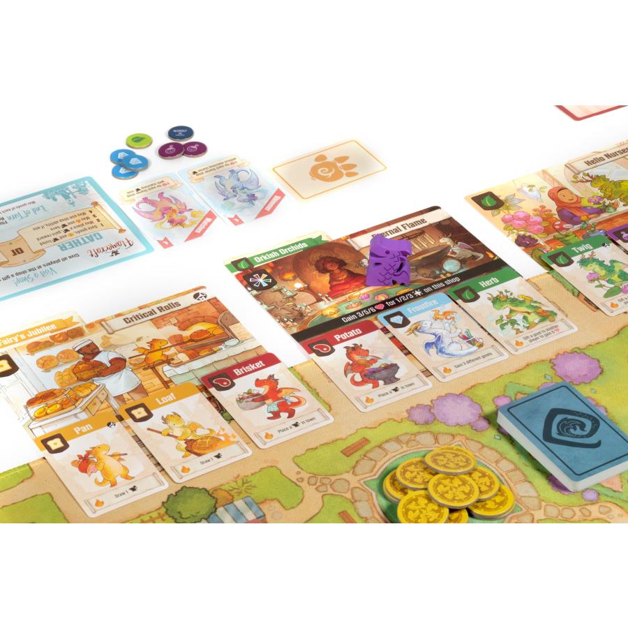 LUCKY DUCK GAMES Flamecraft ボードゲーム ドラゴン育成 戦略 10歳以上 1-5人 60分 LKY-FMC-R01-EN_2