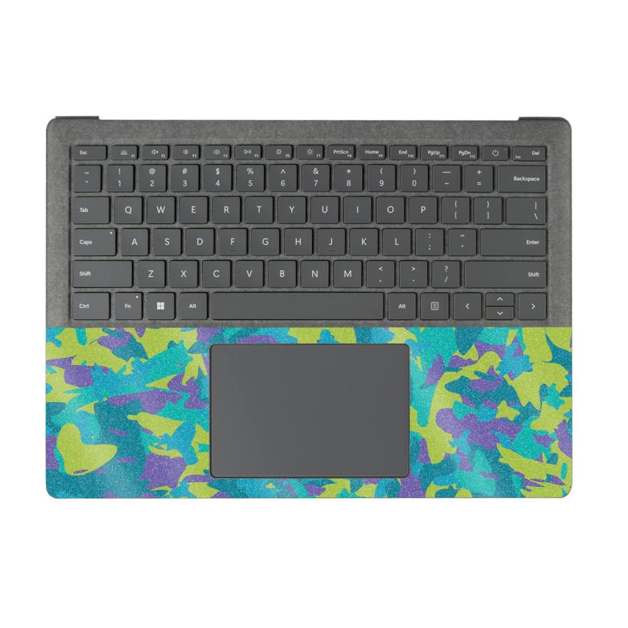 MightySkins Surface Laptop 5 13.5" 用グリッタースキン フルラップキット「Summer Camouflage」の画像