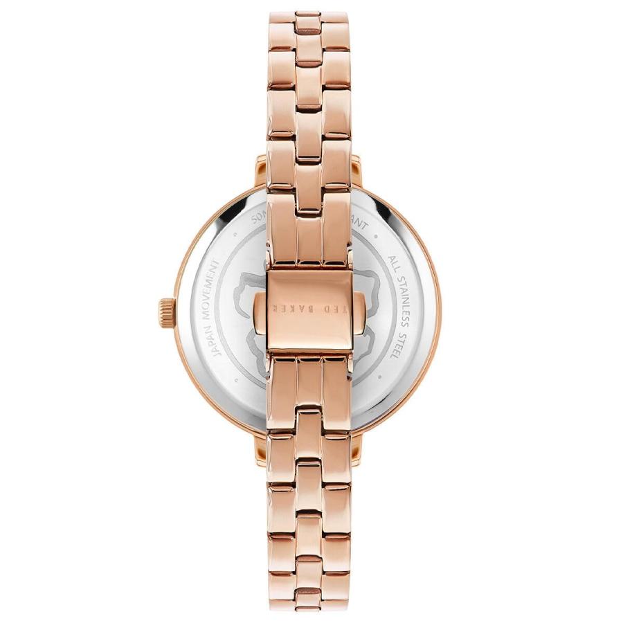Ted Baker レディース ステンレススチール ローズゴールド ブレスレットウォッチ (モデル:BKPDSS3049I), ローズゴールド, モダンの画像