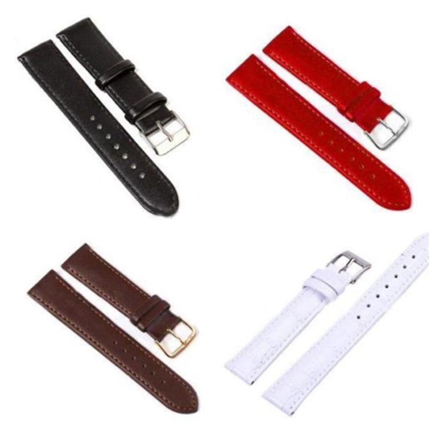 KBUYS 時計バンド 10mm 本革 ピンバックル Dカラー 多サイズ対応 男女兼用 交換ベルトの画像