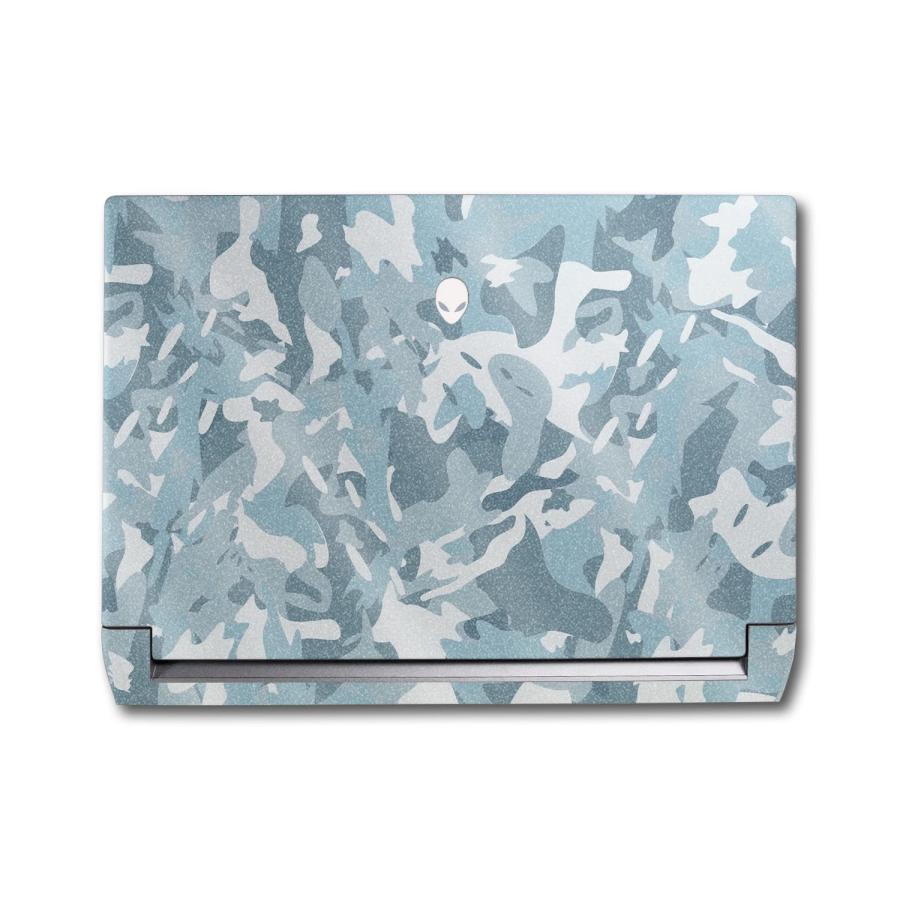 MightySkins グリッタースキン Alienware M17 R5 (2022) 用「Arctic Camouflage」全面フルラップキット