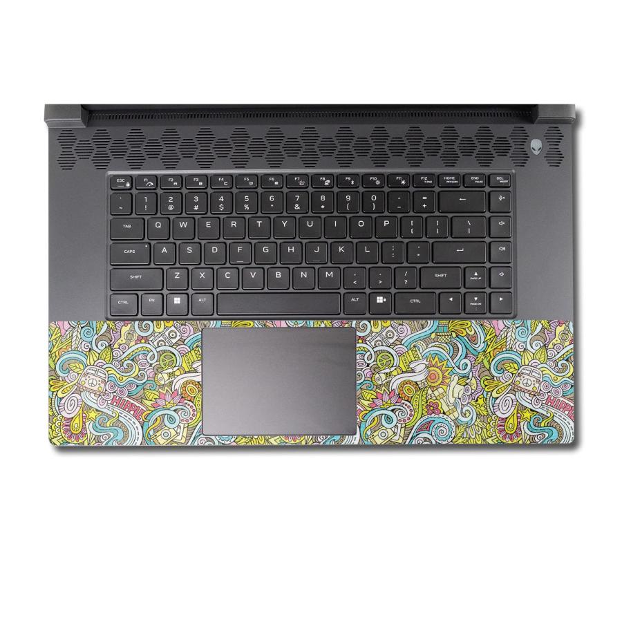 MightySkins グリッタースキン Alienware M17 R5 (2022) 用「Ultra Hippie」全面フルラップキット_1